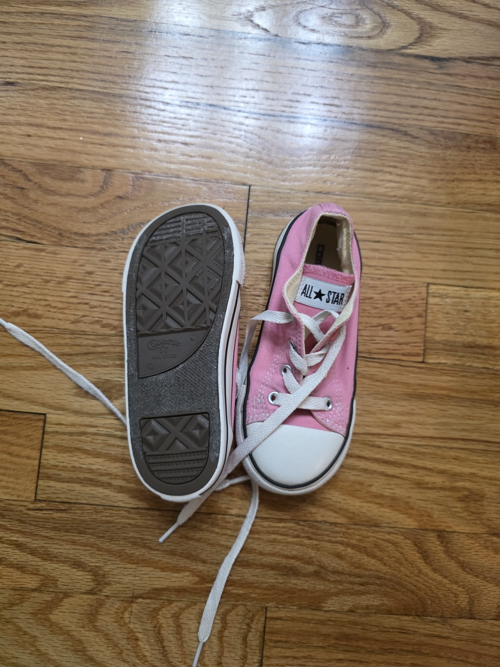 All Star Kids Pink Low-Top Canvas Sneakers